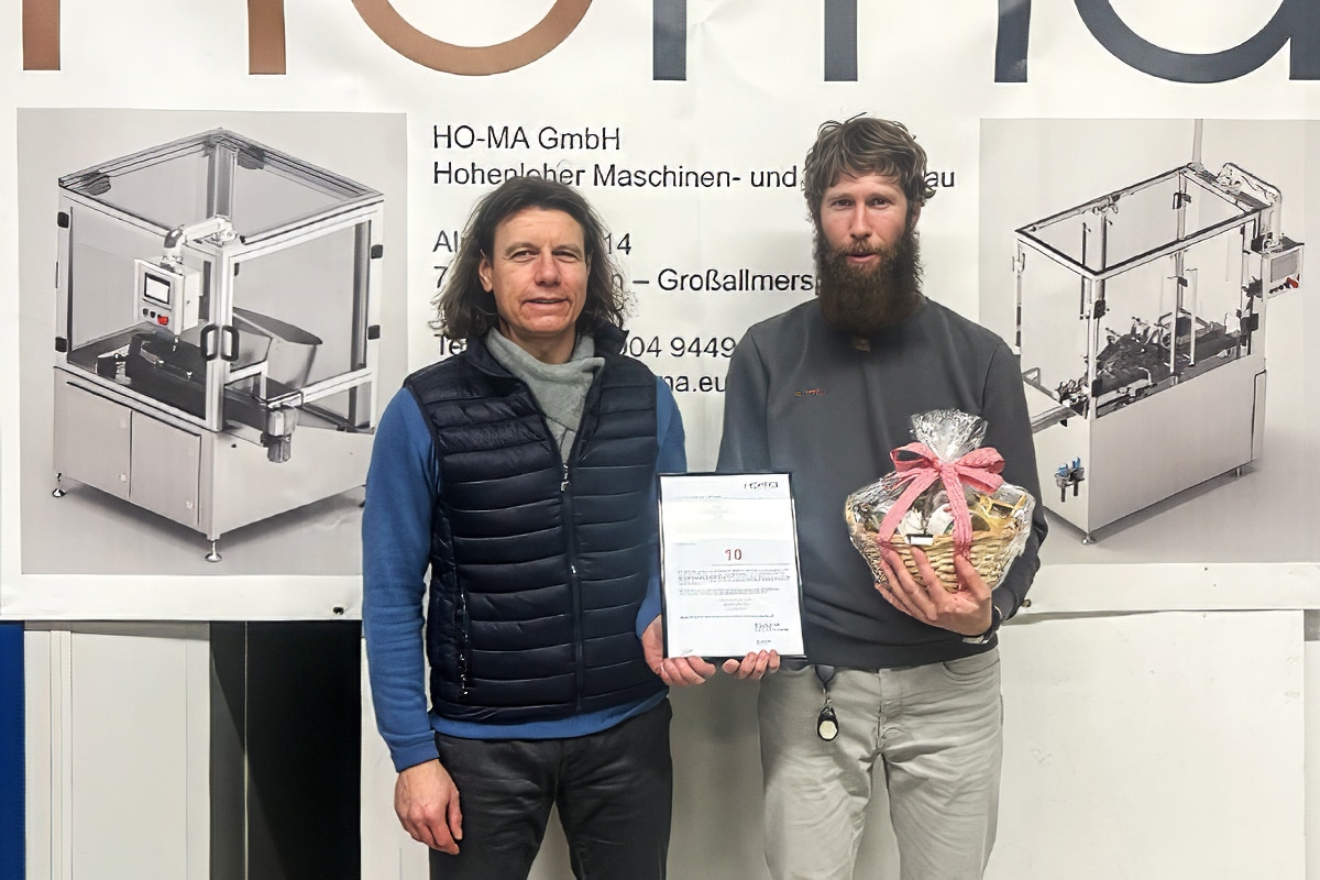 Mr. Alexander Reimann - 10 year company anniversary at HO-MA; 10 year company anniversary